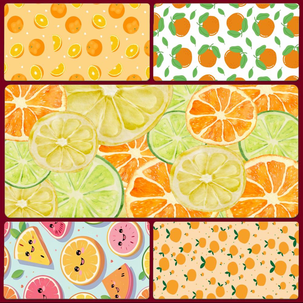 Pc Gaming Orange - Fruit Fresh O-Orange Mauspad, großes Gaming-Mauspad