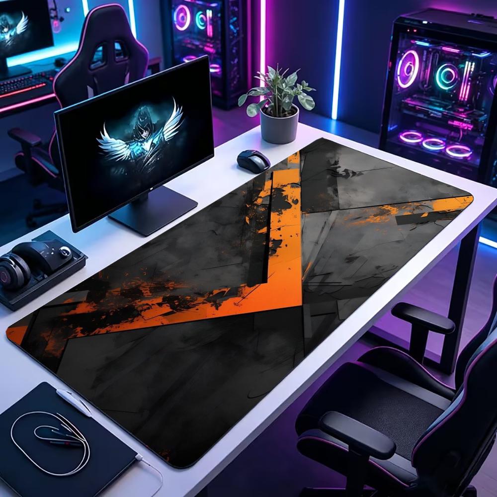 Schwarz-Orange Geometrische Ri – Pc Gaming Orange Bewertung und Preis
