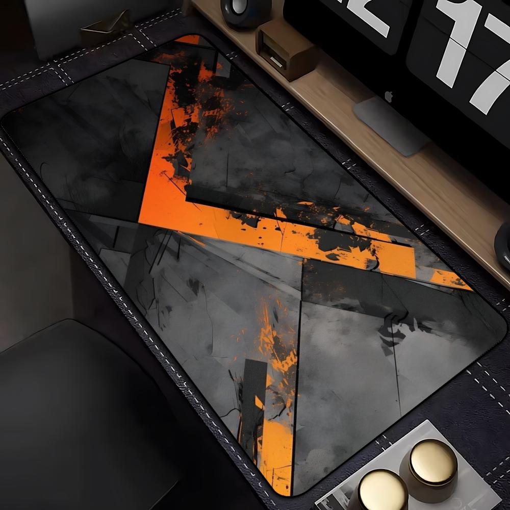 Schwarz-Orange Geometrische Ri – Pc Gaming Orange Bewertung und Preis