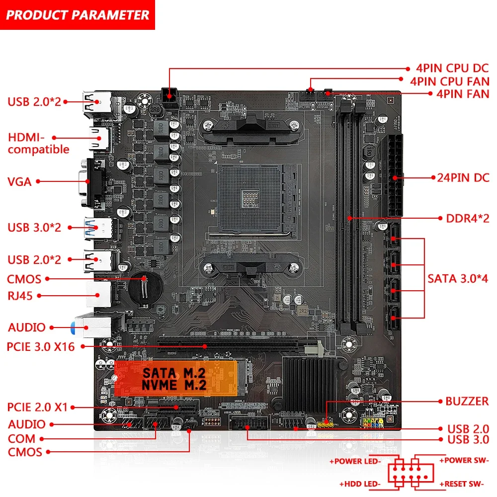 MACHINIST B450 Motherboard AMD – Pc Gaming Xeon Bewertung und Preis