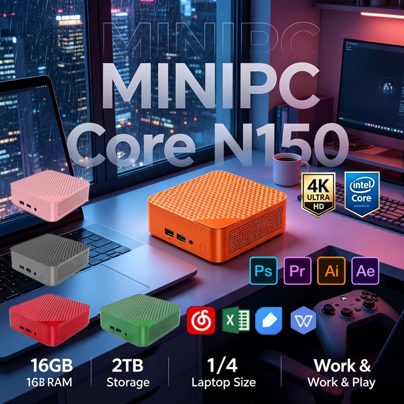 Orangefarbener Mini-PC, Intel  – Pc Gaming Orange Bewertung und Preis