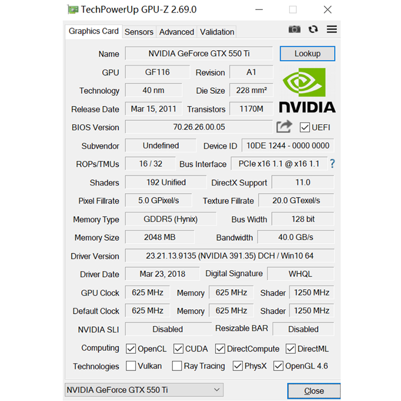 SOYO GTX 550TI GDDR5 Grafikkar – Pc Gaming Nvidia Bewertung und Preis