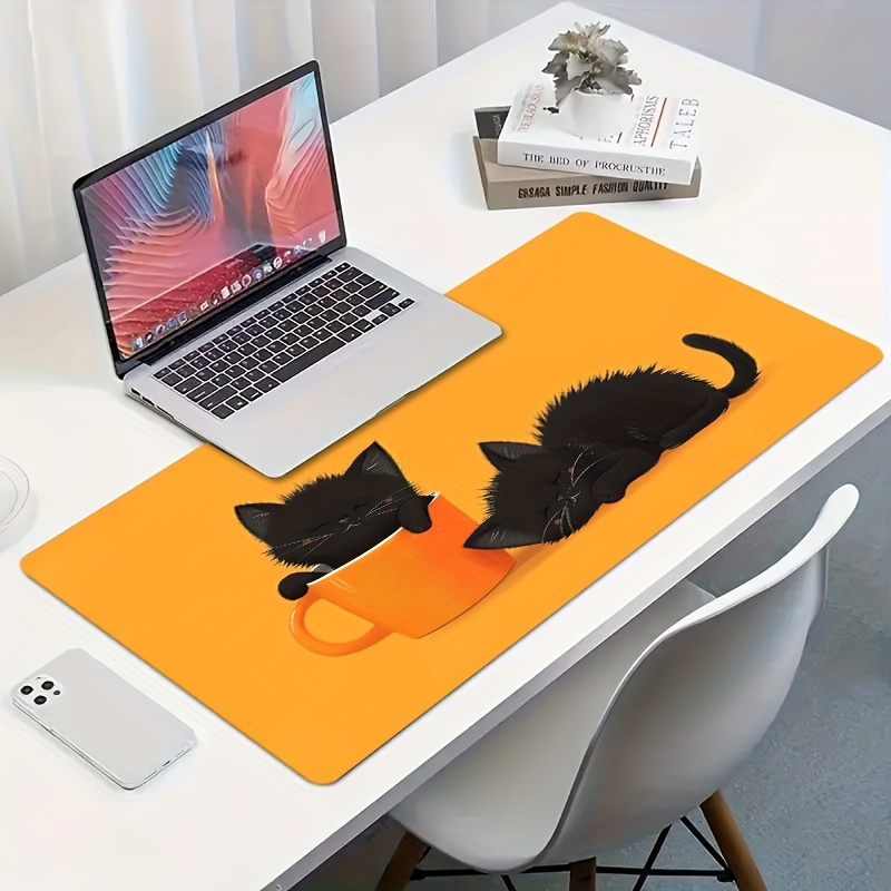 Two Sleepy Black Cat Gaming-Ma – Pc Gaming Orange Bewertung und Preis
