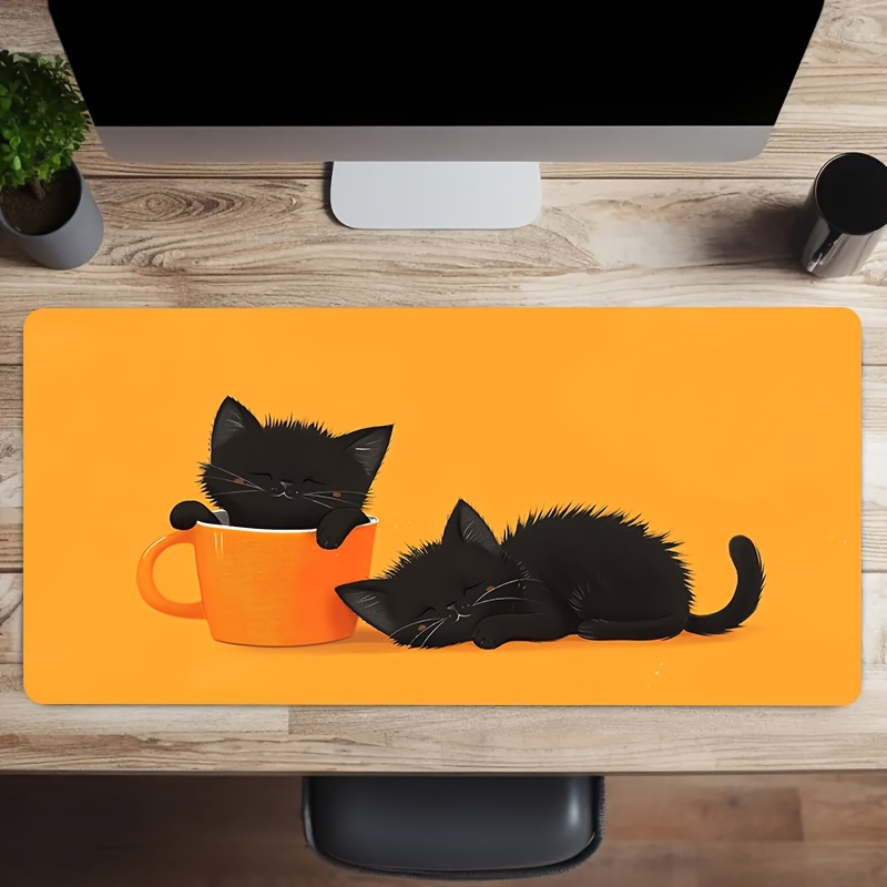 Two Sleepy Black Cat Gaming-Ma – Pc Gaming Orange Bewertung und Preis