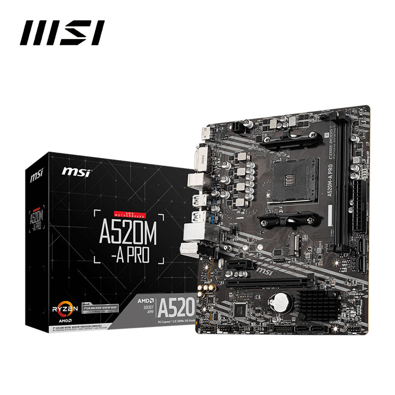 MSI A520M A PRO + AMD Ryzen 3  – Pc Gaming Xeon Bewertung und Preis